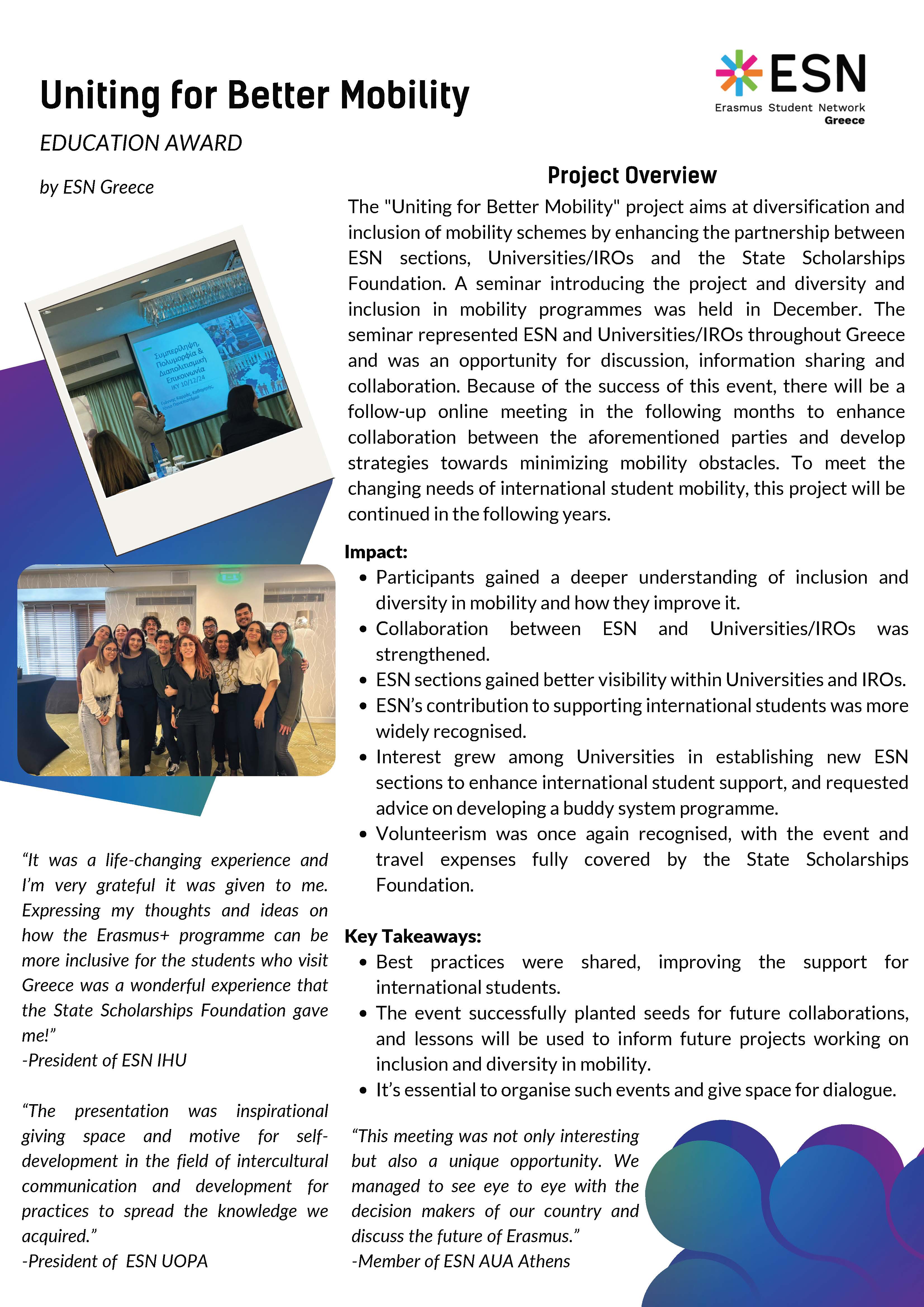 Culture Award 1st Place